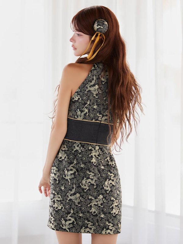 画像13: 【即日発送】【ハロウィン】アメスリコルセットチャイナ【コスプレ3点セット】【XS-XLサイズ/1カラー】[HC03]