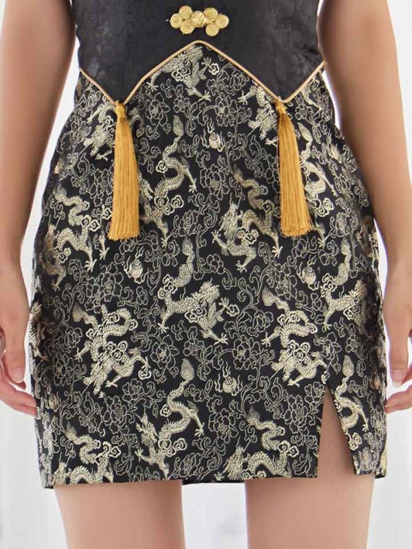 画像34: 【即日発送】【ハロウィン】 アメスリコルセットチャイナ 【コスプレ3点セット】【XS-XLサイズ/1カラー】/ シャーリングドラゴン刺繍タイトチャイナ 【コスプレ4点セット】 【XS-Lサイズ/1カラー】 (SE01YN)[HC03]