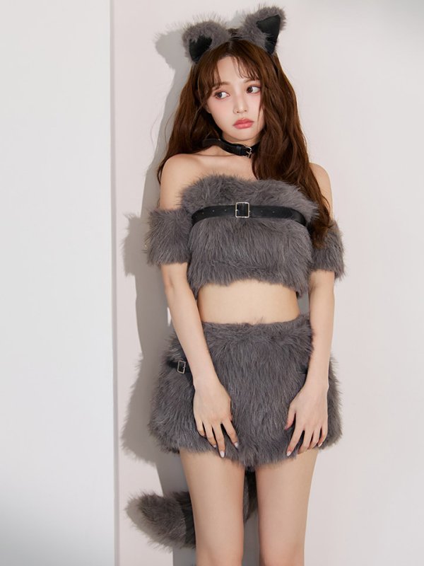 画像11: 【即日発送】【ハロウィン】ファーウルフ/ 狼 オオカミセットアップ【コスプレ6点セット】【XS-Mサイズ/1カラー】[HC03]