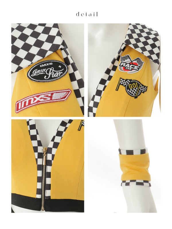 画像38: 【即日発送】【ハロウィン】レースクイーンセットアップ【コスプレ3点セット】【XS-Lサイズ/2カラー】[HC03]