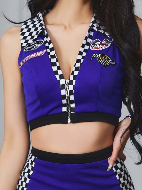 画像26: 【即日発送】【ハロウィン】レースクイーンセットアップ【コスプレ3点セット】【XS-Lサイズ/2カラー】[HC03]ゆいぴす着用