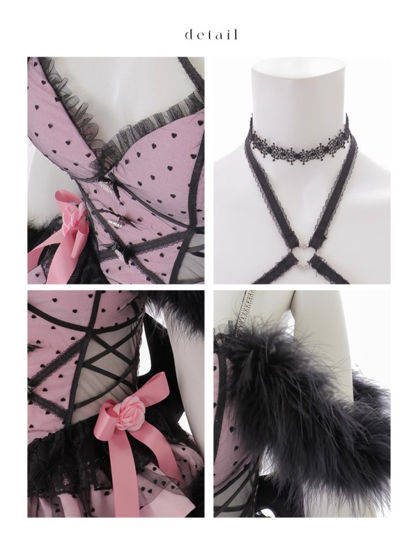 画像21: 【即日発送】【桜咲乃愛コラボ】【ハロウィン】ゴシックデビルワンピース 【コスプレ6点セット】【XS-Mサイズ/1カラー】[HC03]