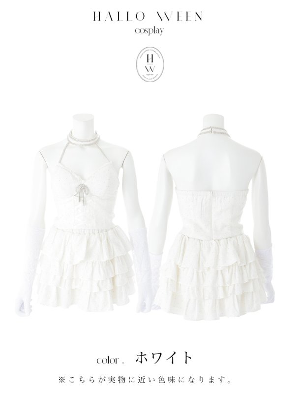 画像41: 【即日発送】【ハロウィン】バニーレースビスチェセットアップ【コスプレ6点セット】【XS-Mサイズ/2カラー】[HC03]