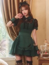 【即日発送】【ハロウィン】コウモリクラシカルメイド【コスプレ6点セット】【S-XLサイズ/2カラー】[HC03るりぴ着用