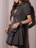 グレー モデル：まりん　身長：163cm　着用サイズ：Sサイズ