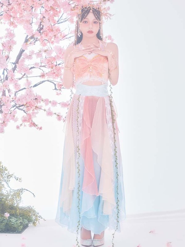 モデル：吉木千沙都（ちぃぽぽ）身長：158cm　着用サイズ：Fサイズ