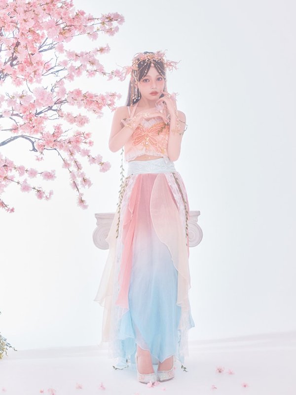 モデル：吉木千沙都（ちぃぽぽ）身長：158cm　着用サイズ：Fサイズ