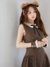 画像16: 【即日発送】【ハロウィン】襟付きノースリーブワンピクマコスプレ【コスプレ4点セット】【XS-Mサイズ/1カラー】[OF04]