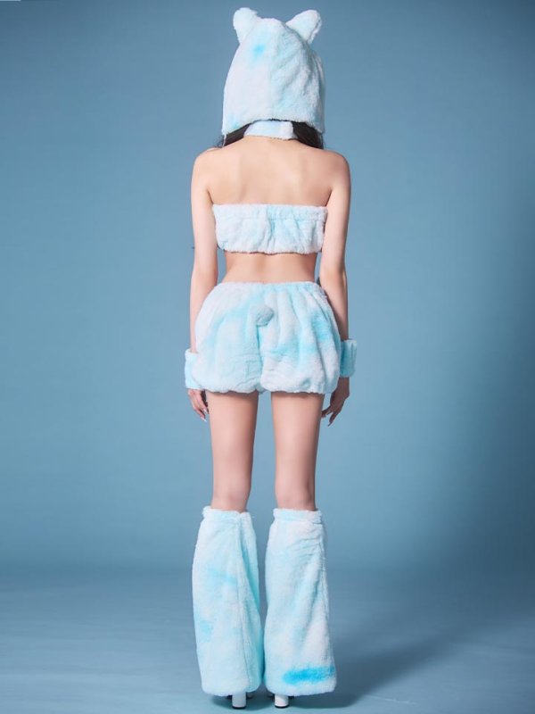 画像11: 【即日発送】【ハロウィン】パステルもこもこバニー【コスプレ7点セット】【フリーサイズ/6カラー】[HC03]