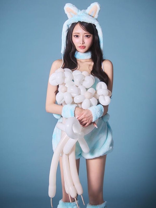 画像7: 【即日発送】【ハロウィン】パステルもこもこバニー【コスプレ7点セット】【フリーサイズ/6カラー】[HC03]