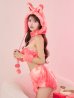 画像29: 【予約 / 9月下旬発送予定】【送料無料！】【ハロウィン】パステルもこもこバニー【コスプレ7点セット】【フリーサイズ/6カラー】[OF03]