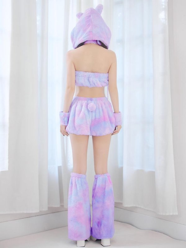 画像29: 【即日発送】【ハロウィン】パステルもこもこバニー【コスプレ7点セット】【フリーサイズ/6カラー】[HC03]