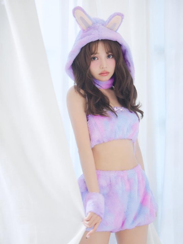 画像23: 【即日発送】【ハロウィン】パステルもこもこバニー【コスプレ7点セット】【フリーサイズ/6カラー】[HC03]