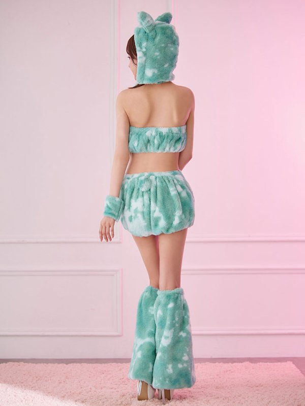 画像15: 【即日発送】【ハロウィン】パステルもこもこバニー【コスプレ7点セット】【フリーサイズ/6カラー】[OF03]