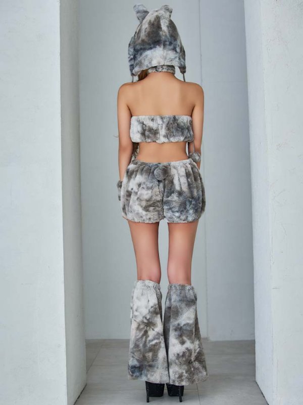 画像15: 【即日発送】【ハロウィン】パステルもこもこバニー【コスプレ7点セット】【フリーサイズ/6カラー】[HC03]