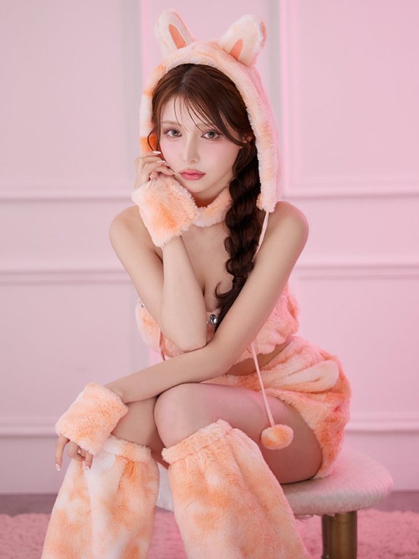 画像11: 【即日発送】【ハロウィン】パステルもこもこバニー【コスプレ7点セット】【フリーサイズ/6カラー】[HC03]