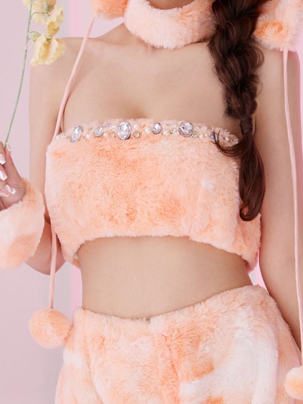 画像23: 【即日発送】【ハロウィン】パステルもこもこバニー【コスプレ7点セット】【フリーサイズ/6カラー】[HC03]