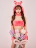 画像6: 【即日発送】【ハロウィン】パステルもこもこバニー【コスプレ7点セット】【フリーサイズ/6カラー】[OF03/OF04]