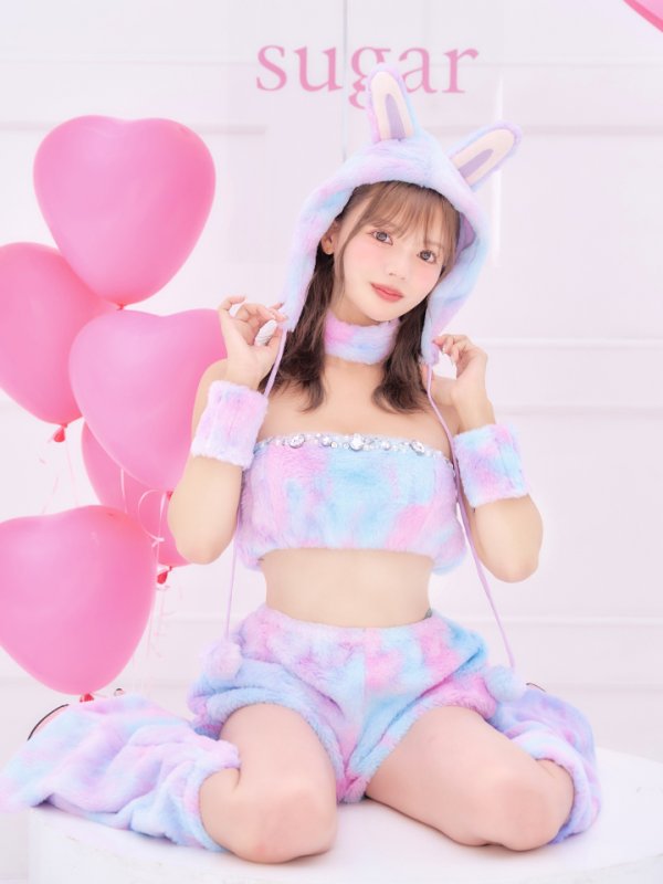 画像4: 【即日発送】【ハロウィン】パステルもこもこバニー【コスプレ7点セット】【フリーサイズ/6カラー】[HC03]