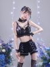 画像4: 【即日発送】【サンリオ】クロミランジェリーセットアップルームウェア【S-L/1カラー】[HC02]ゆりにゃ着用 (4)