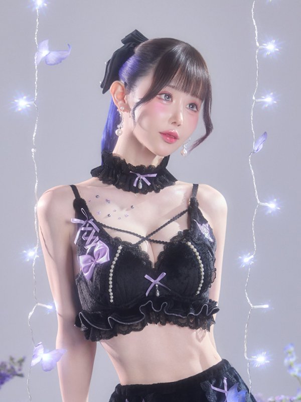 画像10: 【即日発送】【サンリオ】クロミランジェリーセットアップルームウェア【S-L/1カラー】[HC02]ゆりにゃ着用