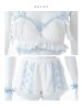画像29: 【即日発送】【サンリオ】シナモロールランジェリーセットアップルームウェア【S-L/1カラー】[OF03] (29)
