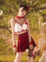 【即日発送】【サンリオ】ハローキティランジェリーセットアップルームウェア【S-L/1カラー】[HC02]ゆりにゃ着用