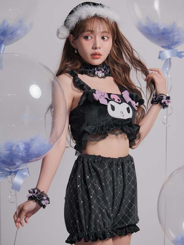 画像1: 【即日発送】【サンリオ】クロミセットアップルームウェア【S-L/1カラー】[OF03]