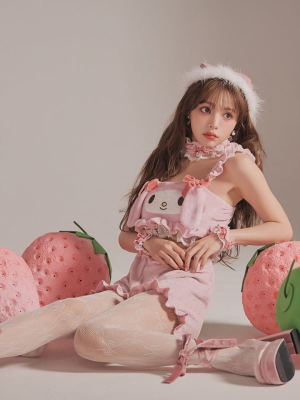 画像9: 【即日発送】【サンリオ】マイメロディセットアップルームウェア【S-L/1カラー】[OF03]