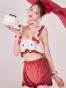 画像1: 【予約 / 10月上旬発送予定】【送料無料！】【サンリオ】ハローキティキルティングセットアップルームウェア【4点セット】【S-L/1カラー】[OF04] (1)
