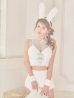 画像5: 【送料無料！】【ハロウィン】ふわもこリボンバニーコスプレ【コスプレ6点SET】【XS-Mサイズ】【予約/9月下旬発送予定】[OF03]あずもか着用 (5)