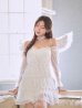 画像3: 【ハロウィン】シフォンスウィートエンジェルミニドレス【コスプレ4点SET】【XS-Lサイズ】[OF03] (3)