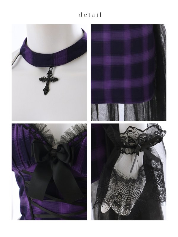 画像40: 【送料無料！】【ハロウィン】チュールロングトレーン魔女コスプレ【コスプレ4点SET】【XS-Mサイズ】【予約/9月下旬発送予定】[OF03]ゆいぴす着用