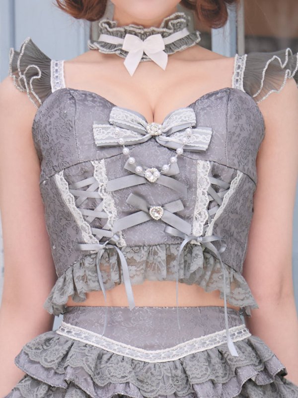 画像22: 【送料無料！】【ハロウィン】ティアードフリルバニーガールセットアップコスプレ【コスプレ7点SET】【XS-Mサイズ】【予約/10月上旬発送予定】[OF03]るい着用