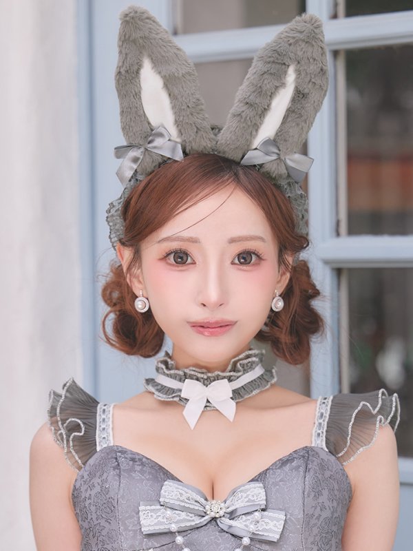 画像24: 【送料無料！】【ハロウィン】ティアードフリルバニーガールセットアップコスプレ【コスプレ7点SET】【XS-Mサイズ】【予約/10月上旬発送予定】[OF03]るい着用