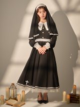 【送料無料！】【ハロウィン】ゴシックシスターロングスカートコスプレ【コスプレ3点SET】【S-XLサイズ】[OF03]加藤美南着用