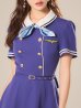画像14: 【ハロウィン】CAロングフレア【コスプレ4点SET】【S-XLサイズ】[OF03]加藤美南着用 (14)