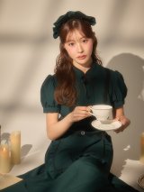【送料無料！】【ハロウィン】コウモリロングワンピース洋館メイド【コスプレ2点SET】【S-XLサイズ】[OF03]加藤美南着用