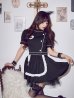 画像2: 【送料無料！】【ハロウィン】ストライプナースフレアワンピース【コスプレ4点SET】【XS-Lサイズ】【予約/9月下旬発送予定】[OF03]吉木千沙都（ちぃぽぽ）着用 (2)