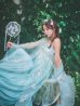 画像16: 【送料無料！】【ハロウィン】アイスブルー刺繍ロングシフォン漢服セット【コスプレ3点SET】【Fサイズ】【予約/8月下旬発送予定】[OF03]三上悠亜着用 (16)