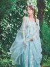 画像5: 【送料無料！】【ハロウィン】アイスブルー刺繍ロングシフォン漢服セット【コスプレ3点SET】【Fサイズ】【予約/8月下旬発送予定】[OF03]三上悠亜着用 (5)