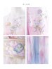 画像34: 【一部予約商品/8月下旬発送予定】【送料無料！】【ハロウィン】ピンク×ブルー花刺繍ロングシフォン漢服セット【コスプレ4点SET】【Fサイズ】[OF03]三上悠亜着用 (34)