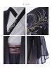 画像10: 【ハロウィン】グレーホワイトグラデーション漢服【コスプレ3点SET】【L-XLサイズ】[OF03]今井暖大着用 (10)