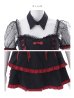 画像5: 【即日発送】【送料無料！】【ハロウィン】レースアップリボンデビルコスプレ【コスプレ6点SET】【S-Mサイズ/3カラー】[OF04] (5)
