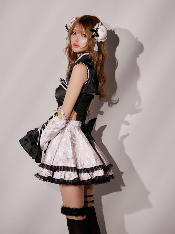 画像11: 【即日発送】ファンシーフリルチャイナドレス【マリームーン】【ハロウィンコスプレ8点セット】【フリーサイズ/1カラー】[HC03]