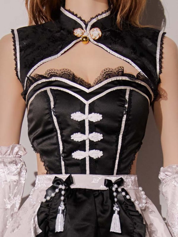 画像21: 【即日発送】ファンシーフリルチャイナドレス【マリームーン】【ハロウィンコスプレ8点セット】【フリーサイズ/1カラー】[HC03]