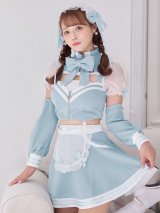 【即日発送！】【sugar nine×マリームーンコラボ】 【ハロウィン】マリームーンコラボジャージメイド 【コスプレ8点セット】 【XS-Lサイズ/2カラー】[OF01]