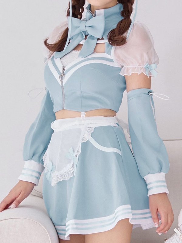 画像24: 【即日発送！】【sugar nine×マリームーンコラボ】 【ハロウィン】マリームーンコラボジャージメイド 【コスプレ8点セット】 【XS-Lサイズ/2カラー】[HC03]