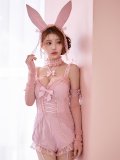 【即日発送】【送料無料！】【マリームーンコラボ】【ハロウィン】2wayハーネスネックバニー【コスプレ6点セット】【XS-Lサイズ/3カラー】[HC03]
