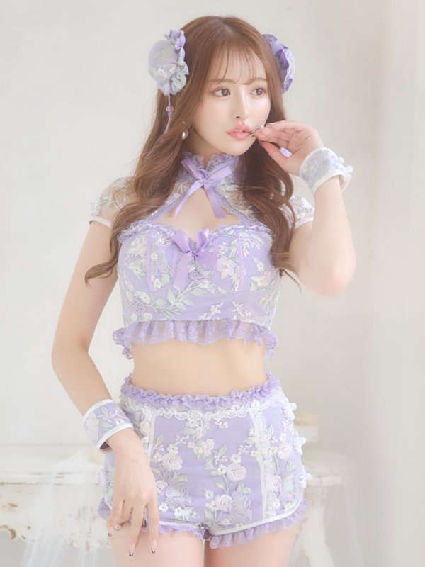 画像4: 【ハロウィン】【sugar nine×マリームーンコラボ】 マリームーンコラボセットアップチャイナ 【コスプレ5点セット】 【XS-Mサイズ/4カラー】[OF04]